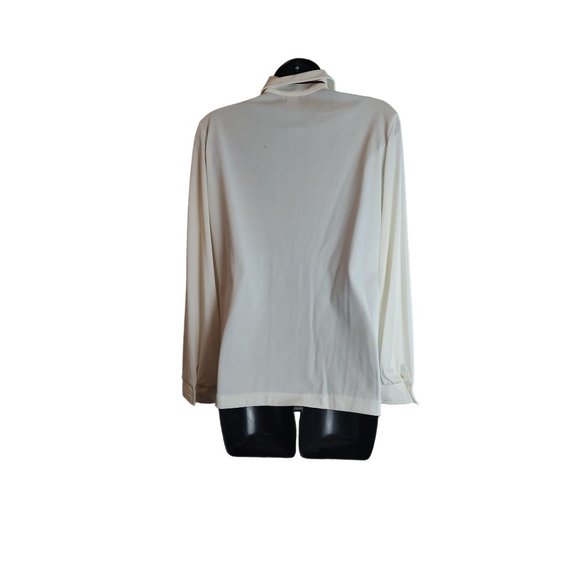 1970's Sears Cream Button-up Blouse - Deadstock - Picture 2 of 11